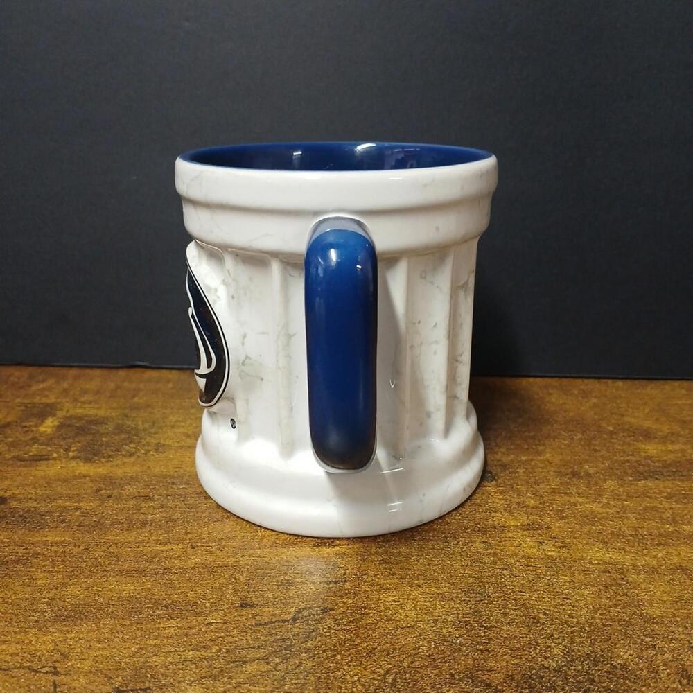 Penn State Nittany Lions 3D Logo Blue & White Porcelain Pillar Coffee Tea Mug - Picture 4 of 8